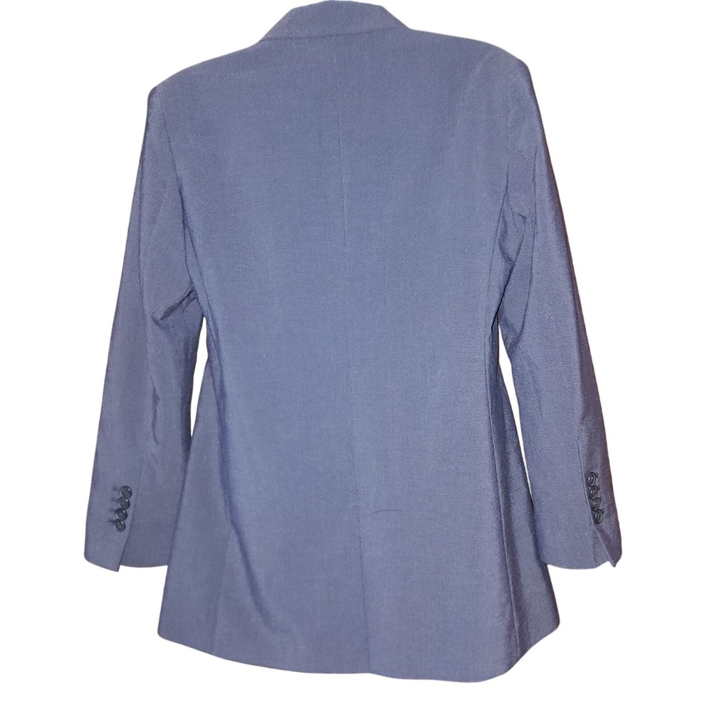 American Eagle Blue Gray Single Button Long Blazer Size Small - Picture 2 of 3